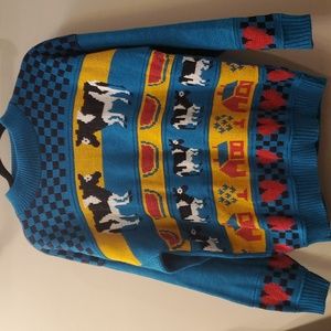 80s Private Eyes Cow Sweater